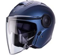 Caberg Soho Motorbike Motorcycle Open-Face Helmet - Matt Blue Jeans