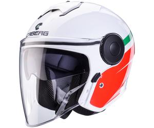 Caberg Soho Zephir Jet Helmet, white-pink-green, size S for Men