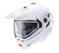 Caberg Tourmax X Plain Flip Adventure Motorcycle Helmet Dual Sport Black White