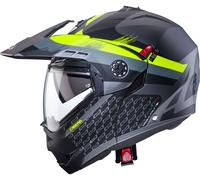 Caberg Tourmax X Sarabe, flip up helmet XL Matt Grey/Black/Neon-Yellow