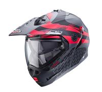 Caberg Tourmax X Sarabe Matt Gun Metal Black Red Flip Up Motorcycle Helmet