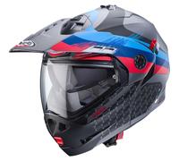 Caberg Tourmax X Sarabe Matt Gunmetal / Black / Blue Motorcycle Motorbike Helmet