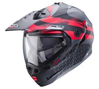 Caberg Tourmax X Touring Motorcycle Motorbike Helmet - Sarabe Gun/Black/Red