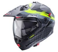 Caberg Tourmax X Touring Motorcycle Motorbike Helmet - Sarabe Gun/Black/Yellow