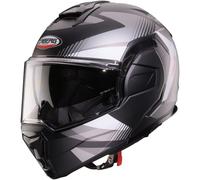 Caberg Trip Motorcycle Motorbike P/J Helmet - Lunar Matt Black / Grey / White