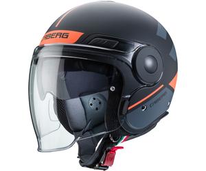 Caberg Uptown Loft Jet Helmet, black-orange, size XS for Men
