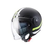Caberg Uptown Motorcycle Helmet Chrono Matt Black/Yellow/Fluo Open Face