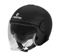 Caberg Uptown Open Face Motorcycle Motorbike Helmet Matt Black - XS