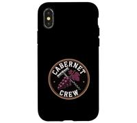 Cabernet Crew Wine Grape And Corkscrew Case for iPhone X/XS
