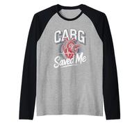CABG Saved Me Heart Surgery Survivor Bypass Raglan Baseball Tee