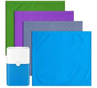 Cabiclean 4 Pack Replacement Washable Pre-Filters for Blueair Blue Pure 211+, Removes Pollen, Dust, Pet Dander, Color Include Lunar Rock, Diva Blue, Lavender Purple, Forest Green