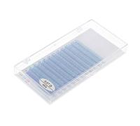 Cabilock 1 Box Fluorescent Faux Eyelashes Neon Blue-green Mixed Soft Dense False Lashes for Women Cosplay Party Eye Makeup Extensions