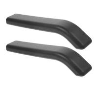 Cabilock 1 Pair Wheelchair Armrest Pads Replacement, Black Plastic Arm Rest Covers for Wheelchairs, Practical and Not Easy to Deform, Suitable for Home Use with 14cm Hole Spacing