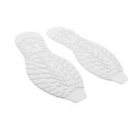 Cabilock 1 Pair White Self-Adhesive Non-Slip Shoe Pads for Sneakers and Shoe Soles Tendon Rubber Material Anti-Skid Replacement Sole Repair Patch for Sport Size 41-44