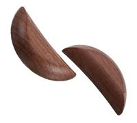 Cabilock 1 Pair Wooden Divination Cups Walnut Fortune Telling Cups for Spiritual Practices Home Decor Blessings Elegant Ritual Supplies for Future Interpretation