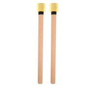 Cabilock 1 Pair Wooden Drumsticks with Rubber Tips Soft Rubber Drum Mallets 12.80x1.38x1.38in Quiet Practice Drumsticks Enhanced Playing Feel Master Rhythmic Control for Concert Learning