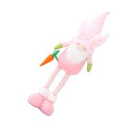 Cabilock 1 PC Easter Theme Gnome Doll Adorable Cloth Bunny with Carrot for Festive Decorations Unique Party Accessory Skin Friendly Material for Safe and Comfortable Use