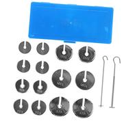 Cabilock 1 Set Metal Slotted Mass Set for Laboratory Experiments Precision Weights with Hanger for Physics Education for Classroom Balance Testing and Weight Determination