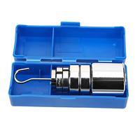 Cabilock 1 Set Metal Slotted Mass with Hanger for Lab Use Weights for Accurate Calibration and Balance Testing for Classroom Demonstrations and Physics Experiments