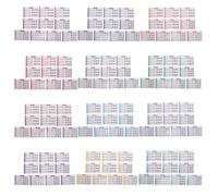 Cabilock 1 Set Piano Chord Practice Cards: Essential Chord Diagram Learning Set For Beginners - Practical Music Study Guide Supplies