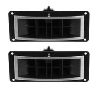 Cabilock 10-inch Brushed Plastic Stage Horn Tweeter with LED Light, 2pcs Loudspeaker Audio System Accessories, Black Horn Speaker for Live Sound and Concert Use