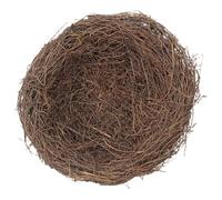 Cabilock 10 Inch DIY Nest Ornament Bird Nest Rattan Material Convenient for Cleaning Simplicity Brown Outdoor Garden Decor for Birds