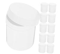 Cabilock 10-Pack 100ml Medicine Bottle Organizer Lids Refillable Capsules Storage for Daily Use Travel-Friendly Pill Containers