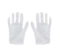 Cabilock 10 Pair Esd Gloves Ten Striped Dacron Anti Static Safety Work