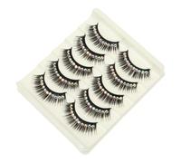 Cabilock 10 Pairs Shiny False Eyelashes with Gems Dramatic Long Black Lashes for Women Easy to Use Beginner-friendly Glamorous Look for Parties Cosplay Stage Performances