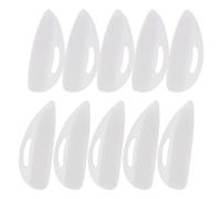 Cabilock 10 Pairs Silicone Eyelash Perming Pads with Grooved Lash Lifting Rods Reusable Eyelash Curler Shield Pads for Women and Professional Lash Styling Tool