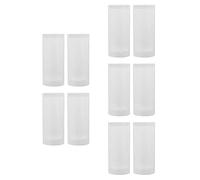 Cabilock 10 Pcs Plastic Shuttlecock Container Portable Tube