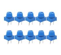Cabilock 10 Pcs Single Turn Trimmer Potentiometer Resistors with Knob Through Dip Mounting Breadboard Compatible Wear-resistant Adjustable Resistors for Electronic Projects