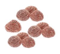 Cabilock 10 PCS Spiral Wire Balls, Recyclable Wire Copper Scourers, Copper Spiral Scourer Wire Scourer Balls for Cleaning Screwdrivers Tip and Machine Tools Tips, Kitchen Cleaning Gadget