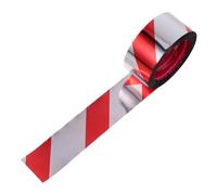 Cabilock 10 Rolls Red White Warning Stripe Caution Tape Adhesive Safety Barrier Tape for High-traffic Areas Strong Adhesion for Clear Boundaries and Access Restriction