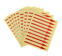 Cabilock 100Pcs Arrow Indicating Stickers Reflective Label Stickers for Instrument Panel Marking Easy Application Indicators for Pressure Gauges