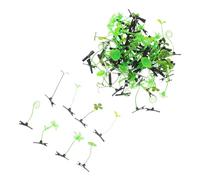 Cabilock 100pcs Bean Sprout Hair Clips Lightweight Plant Hairpins Cute Green Floral Barrettes for Women Party Birthday Halloween Christmas Headwear