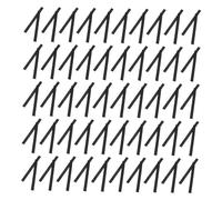 Cabilock 100pcs Black Makeup Brush Protective Covers PE Mesh Protector Expandable Fit Various Reusable Makeup Tool Dustproof Sleeve for Daily Use