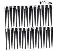 Cabilock 100pcs Bracing for Tube Support Multifunctional Insert Rods for Lawn Garden Irrigation Pipeline Black Pe Bracket for Efficient Watering