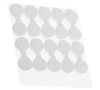 Cabilock 100pcs Double-Sided Adhesive Circle Stickers Strong Transparent Dot Labels for Home Office Storage Sealing and Organizing with No Residue