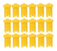 Cabilock 100pcs Eyelash Extension Bottle Needles Anti-clogging Pins Plastic Stainless Steel Lash Glue Applicator Tools for Salon and Personal Use