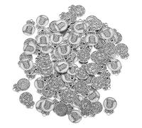 Cabilock 100pcs Five Element Pendant Charms Alloy Jewelry Making Supplies for Women Necklace Bracelet Earrings Mixed Style Blessing Charms with Shine and Symbolic Fortune