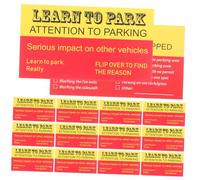 Cabilock 100pcs Funny Park Violation Cards for Temporary Parking Garage Bad Parking Warning Cards Novelty Car Bad Sign