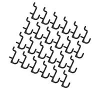 Cabilock 100pcs Heavy Duty J Hooks for Pegboard Black Garage Wall Storage Organizers Tool Holders for Workshop Laundry and Craft Rooms Space Saving Pegboard Accessories