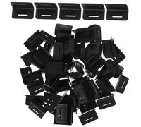 Cabilock 100pcs Heavy-duty Plastic Corner Protectors for Cargo Load Straps Damage-resistant Edge Guards with Slotted Design for Secure Binding Reusable Black Edge Corner Guards for Flat