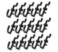 Cabilock 100pcs Heavy Duty Plastic Pegboard Hooks Peg Board Organizer Wall Mount Utility Hangers for Garage Kitchen Tool Storage Basket Holder Accessories