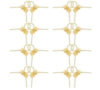 Cabilock 100pcs Lightweight Golden Ornament Topper Caps for Christmas Tree Decorations Suitable for Glass Porcelain Ceramic Baubles Easy DIY Hanging Caps for Xmas Ball Ornaments