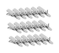 Cabilock 100pcs Mini Alligator Clips for Christmas Tree Ornament Decorations Festive Flower Clips for Wreath and Xmas Baubles Hanging