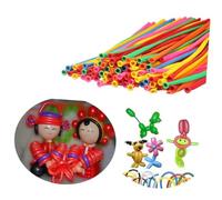 Cabilock 100pcs Mixed Color Latex Modeling Balloons for Party Decorations and Celebrations Twistable Long Balloons and Event Supplies