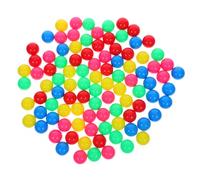 Cabilock 100pcs Montessori Colorful Plastic Hollow Balls Lightweight Stem Counting for Preschool Learning Probability Experiments Educational Manipulatives