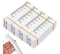 Cabilock 100Pcs Paper Measuring Tape, 100cm Disposable Paper Tape Measure, Double-Sided Wound Measuring Ruler with CM/Inch Scale for Body Measurement, Sewing, Tailoring, Clinics, Schools and Crafts